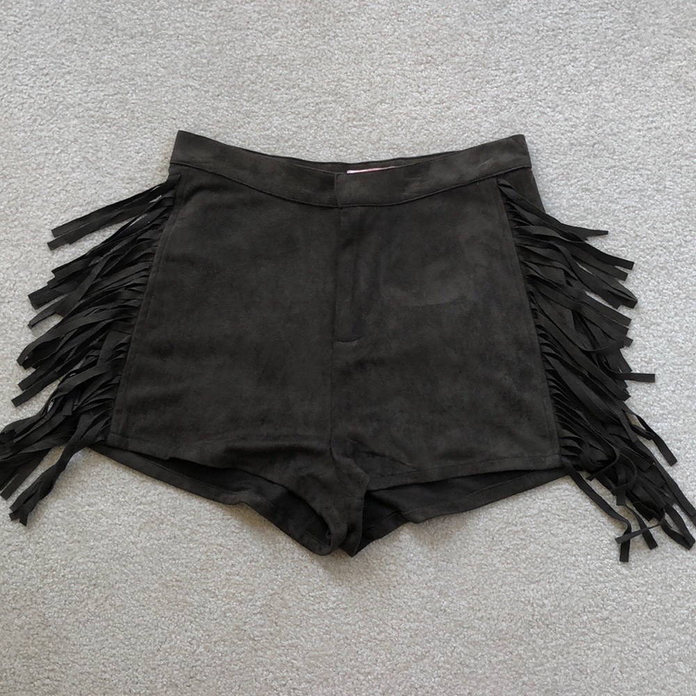Re:named Faux Suede shorts